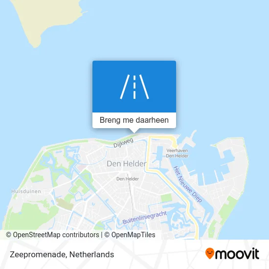 Zeepromenade kaart