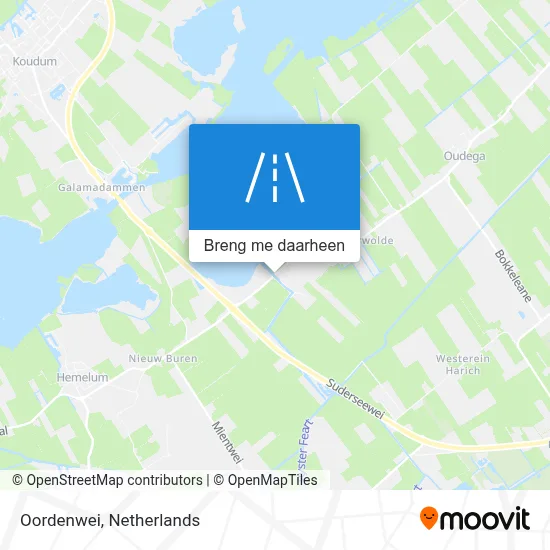 Oordenwei kaart