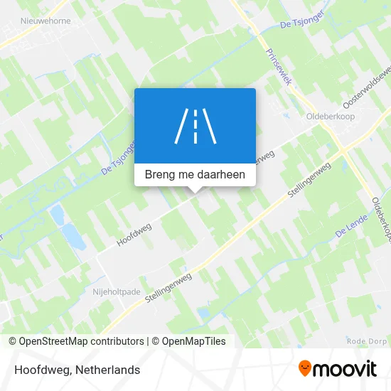 Hoofdweg kaart