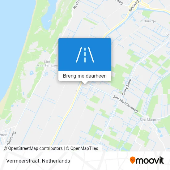 Vermeerstraat kaart
