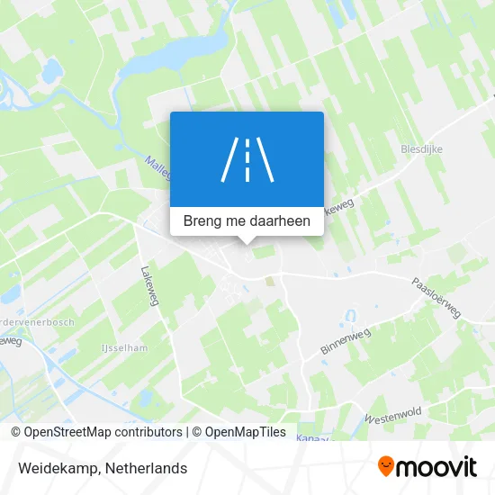 Weidekamp kaart