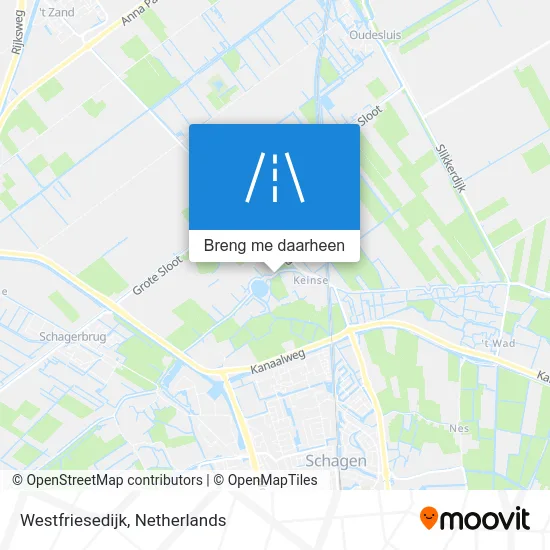 Westfriesedijk kaart