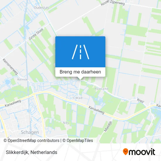 Slikkerdijk kaart