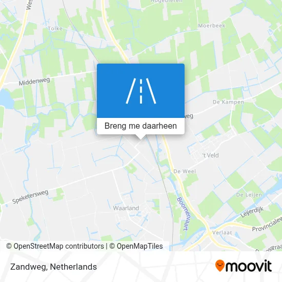 Zandweg kaart