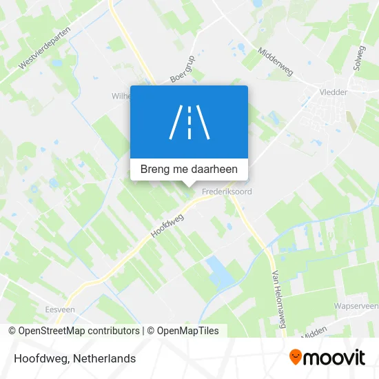 Hoofdweg kaart