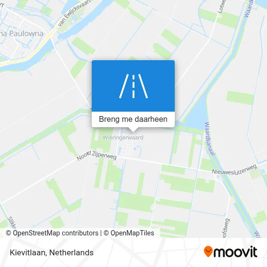 Kievitlaan kaart