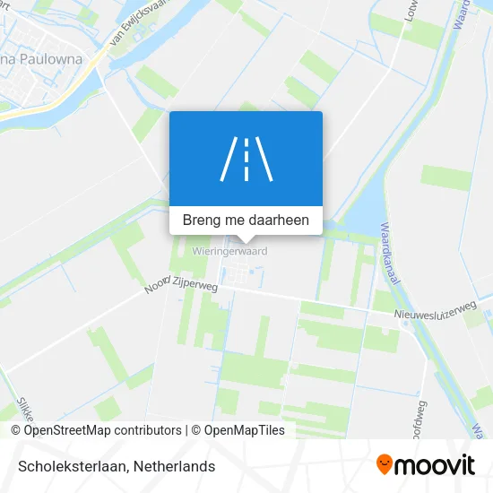 Scholeksterlaan kaart