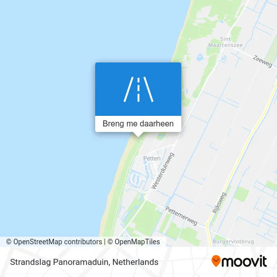 Strandslag Panoramaduin kaart