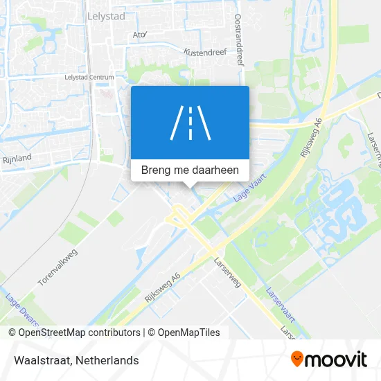Waalstraat kaart