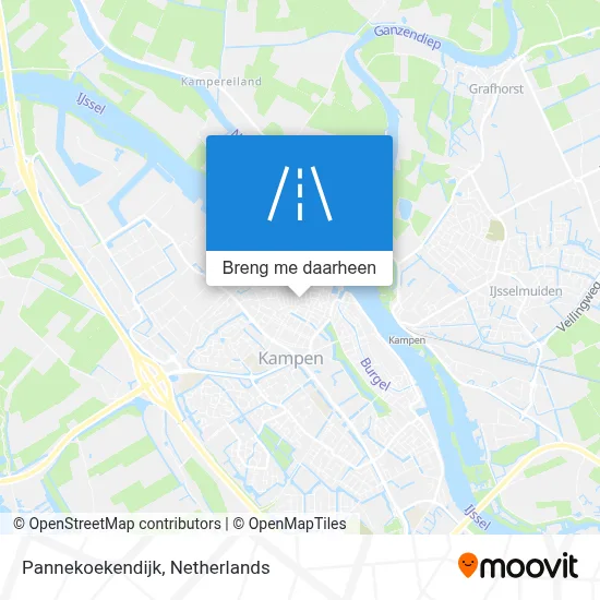 Pannekoekendijk kaart