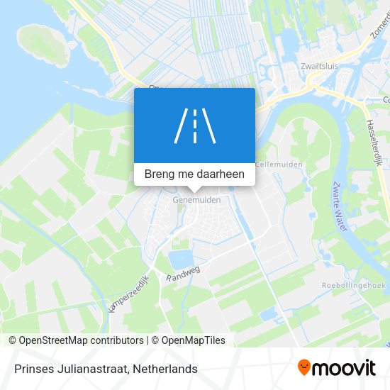 Prinses Julianastraat kaart