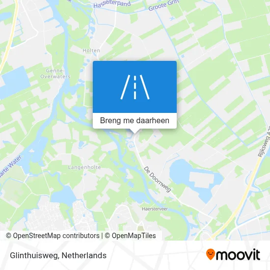 Glinthuisweg kaart