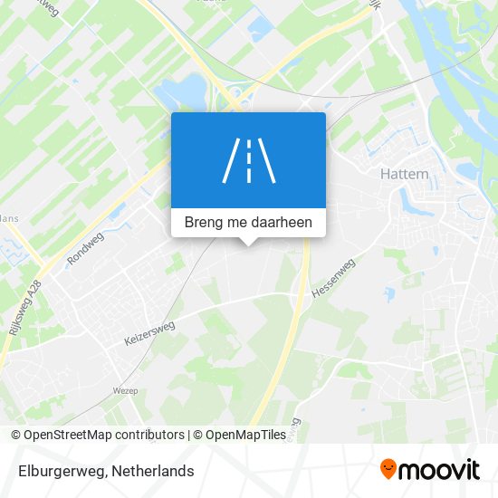 Elburgerweg kaart