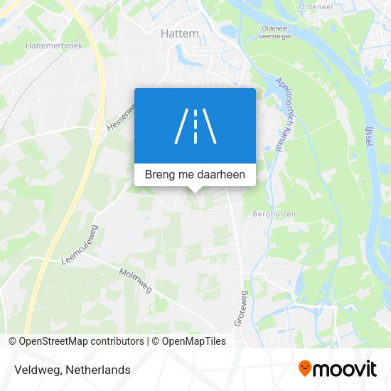 Veldweg kaart