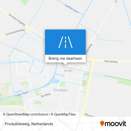 Produktieweg kaart