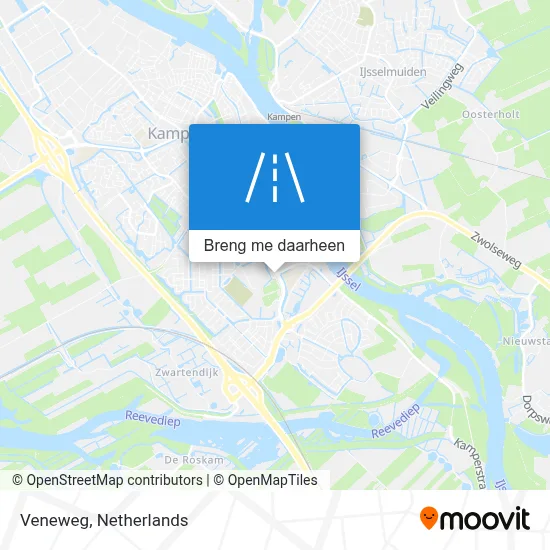 Veneweg kaart