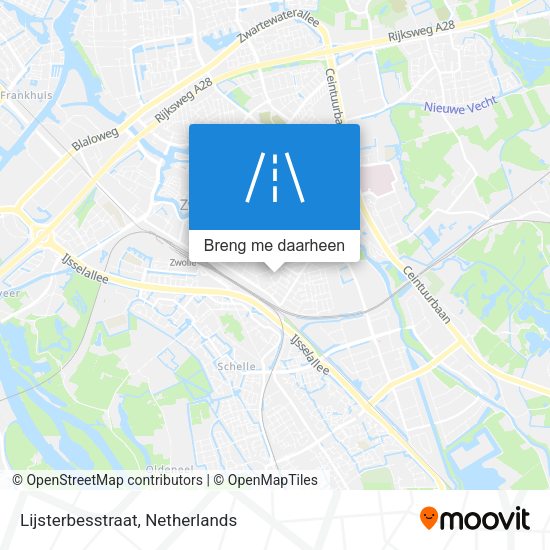 Lijsterbesstraat kaart