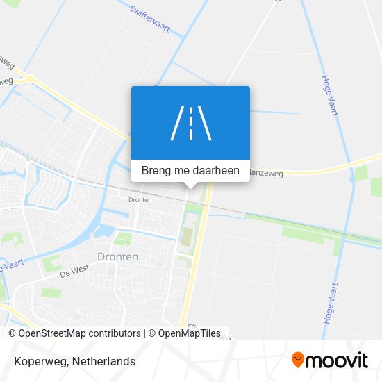 Koperweg kaart