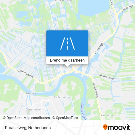 Parallelweg kaart