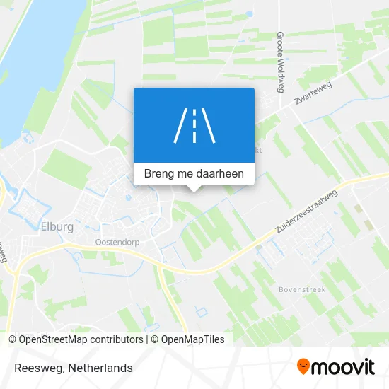 Reesweg kaart