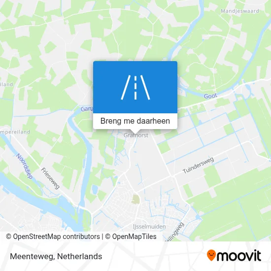 Meenteweg kaart