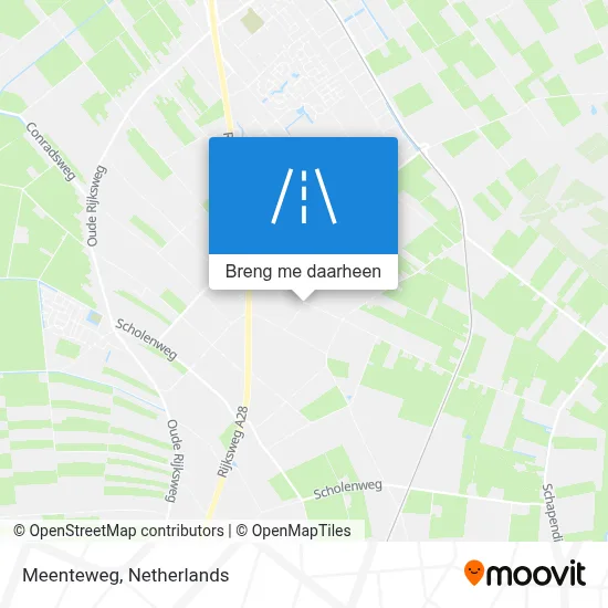 Meenteweg kaart