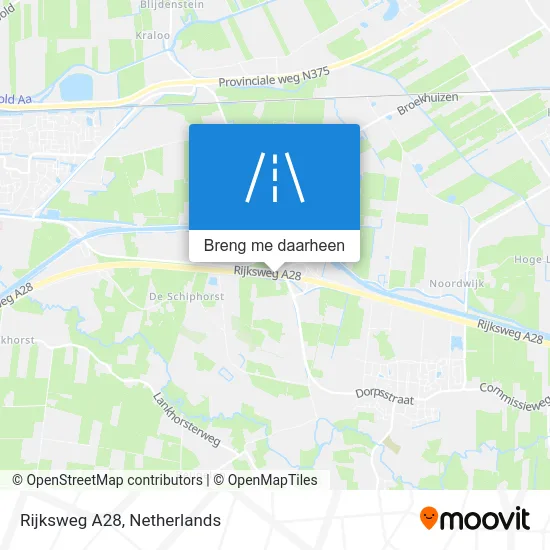 Rijksweg A28 kaart