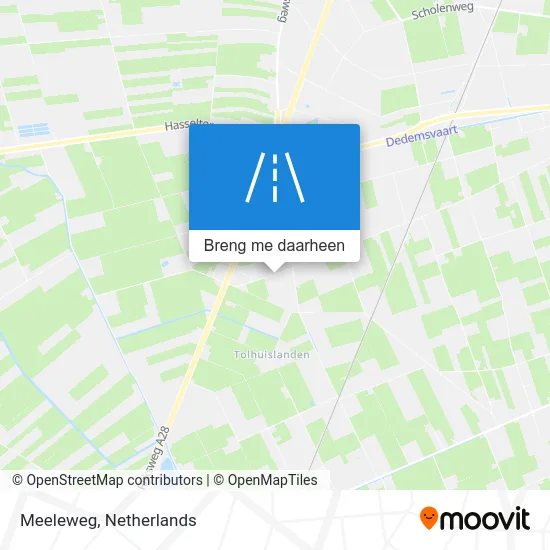 Meeleweg kaart