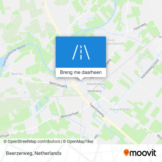 Beerzerweg kaart