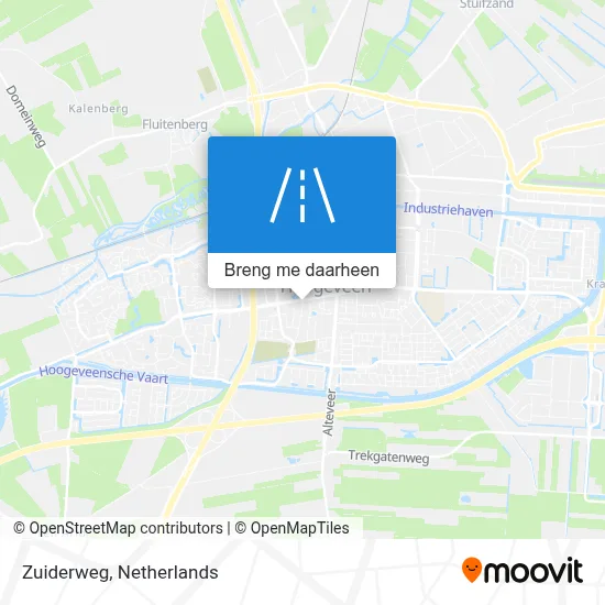Zuiderweg kaart