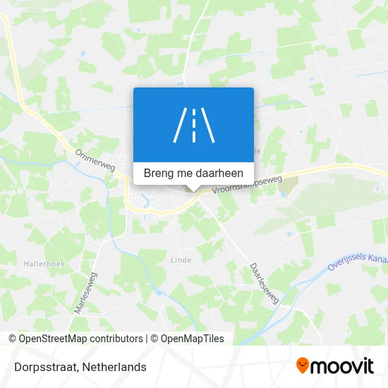 Dorpsstraat kaart