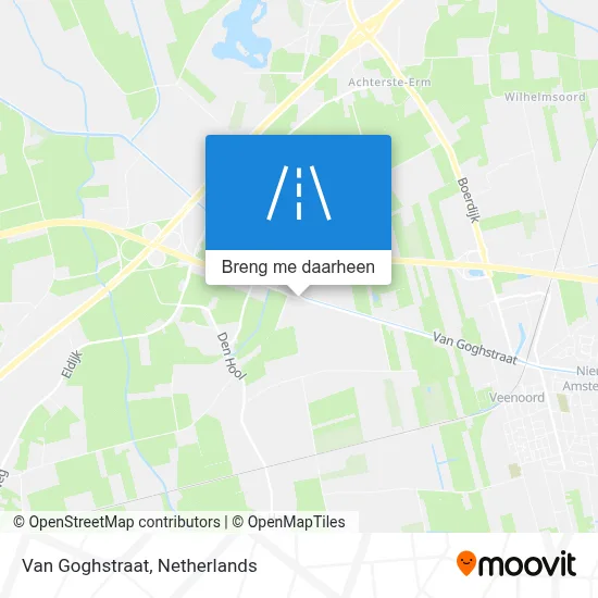 Van Goghstraat kaart