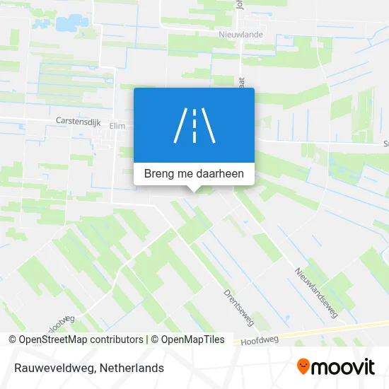 Rauweveldweg kaart
