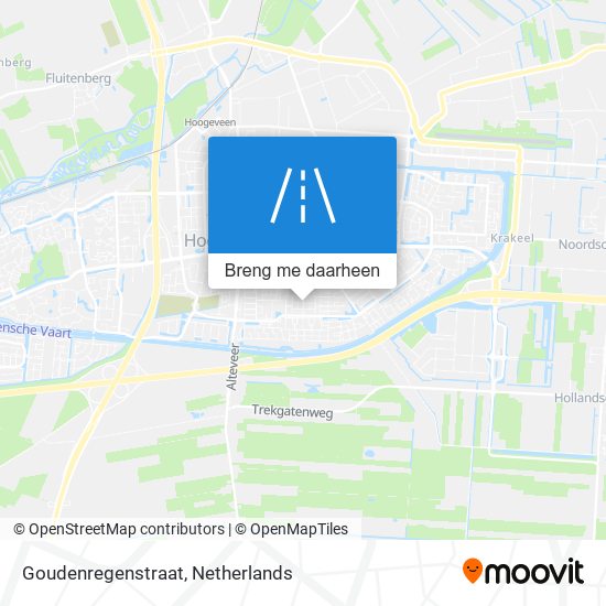 Goudenregenstraat kaart