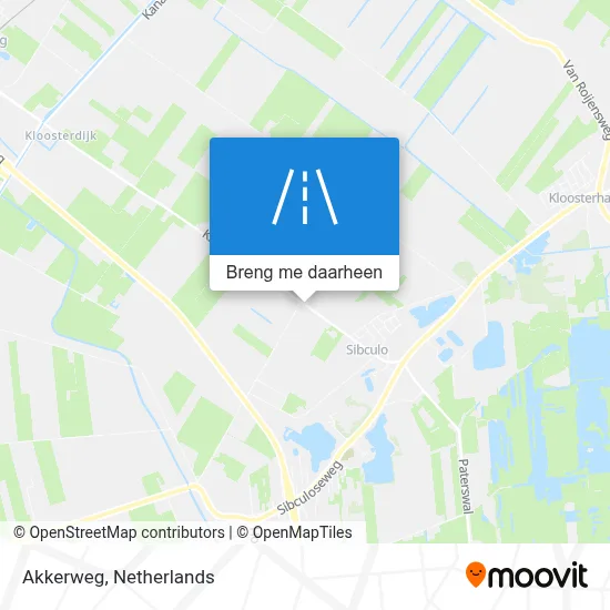 Akkerweg kaart