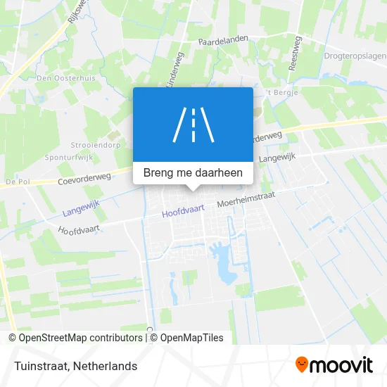Tuinstraat kaart