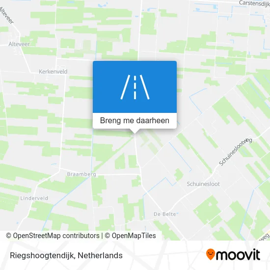 Riegshoogtendijk kaart