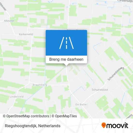 Riegshoogtendijk kaart