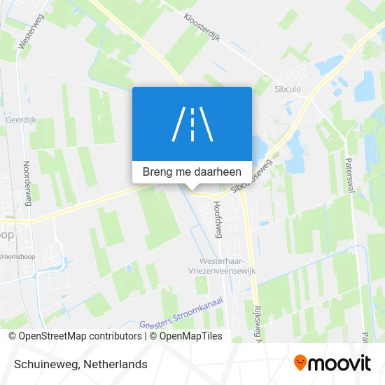 Schuineweg kaart