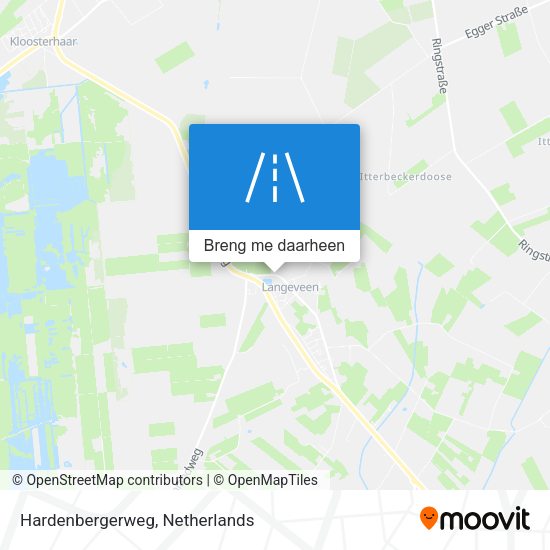 Hardenbergerweg kaart