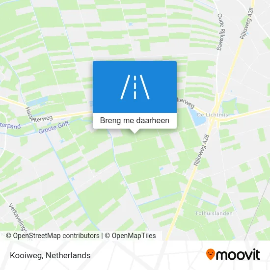 Kooiweg kaart