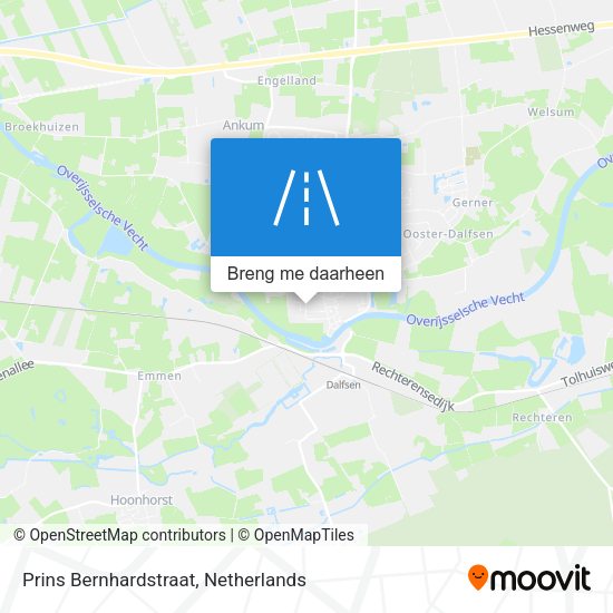 Prins Bernhardstraat kaart