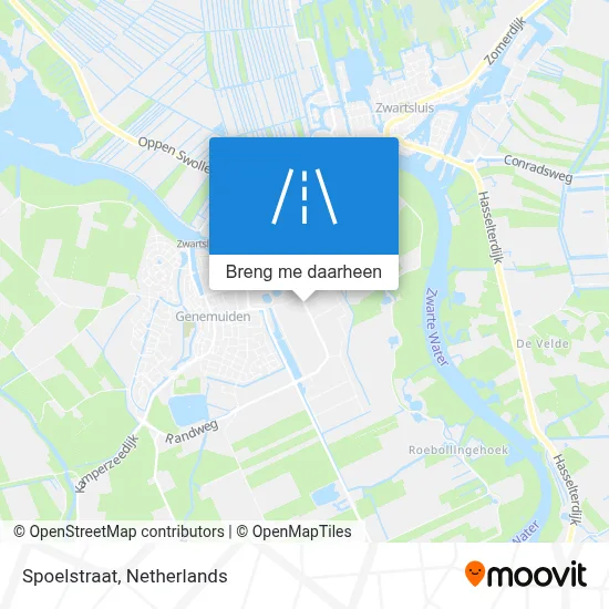Spoelstraat kaart