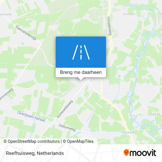 Reefhuisweg kaart