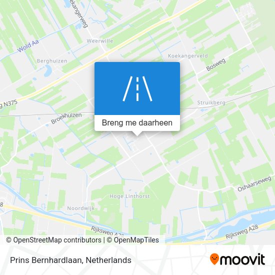 Prins Bernhardlaan kaart
