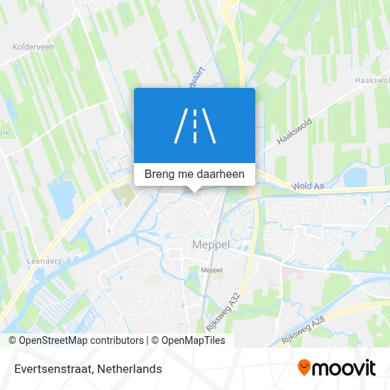 Evertsenstraat kaart
