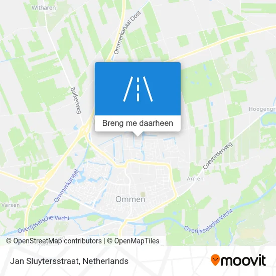 Jan Sluytersstraat kaart