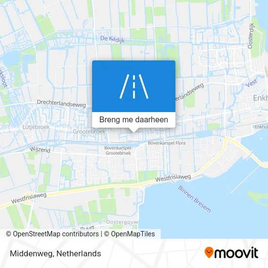 Middenweg kaart