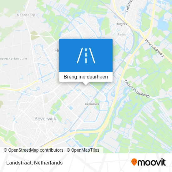 Landstraat kaart