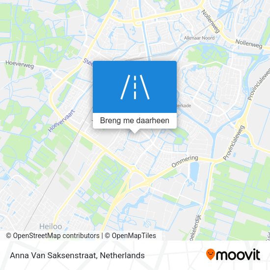 Anna Van Saksenstraat kaart